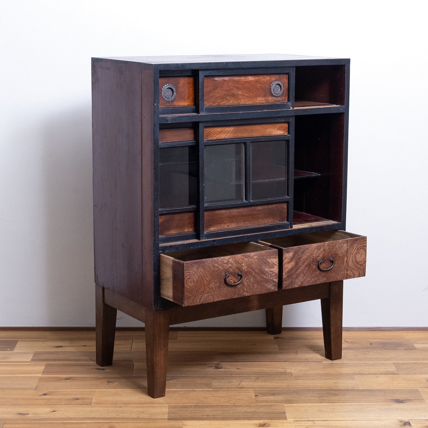 Japanese Antique Tea Chest (Cha Tansu) NIPPONDO