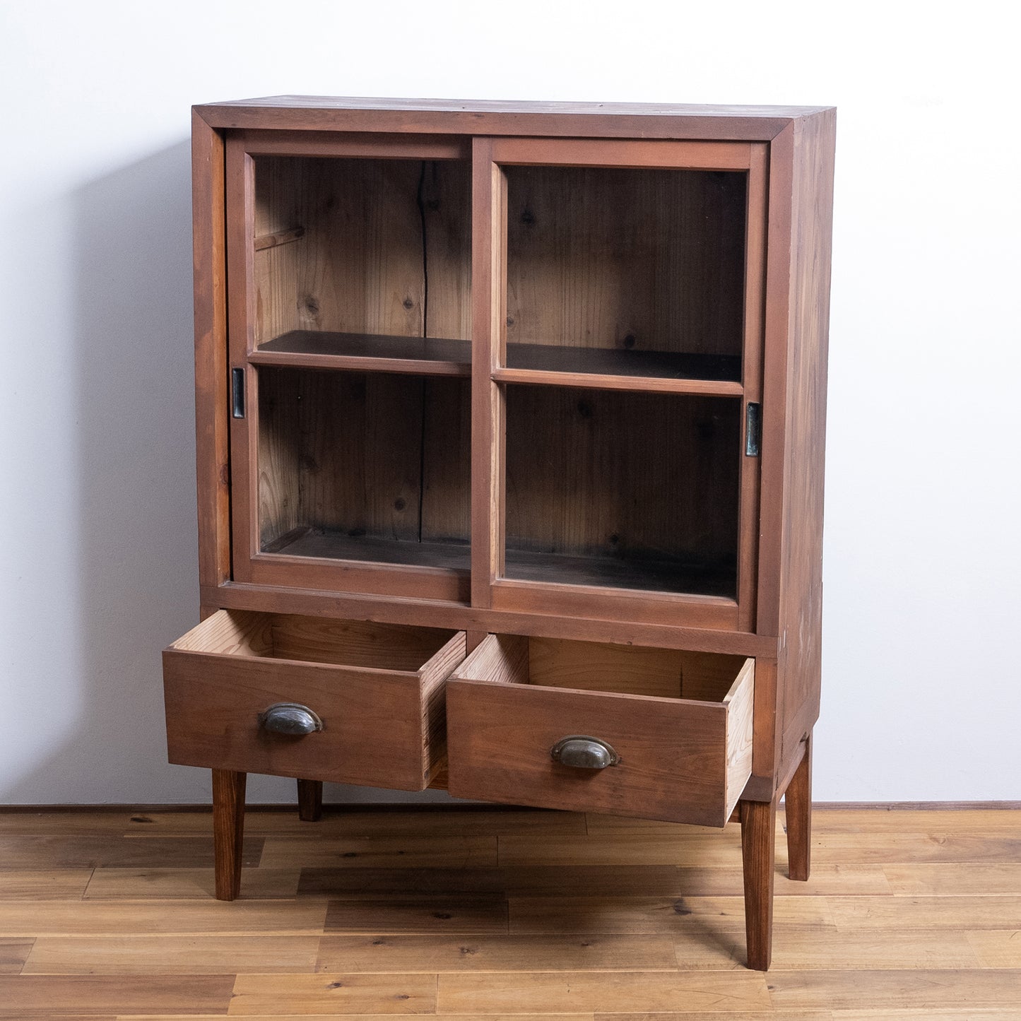 Japanese Antique Glass Cupboard NIPPONDO