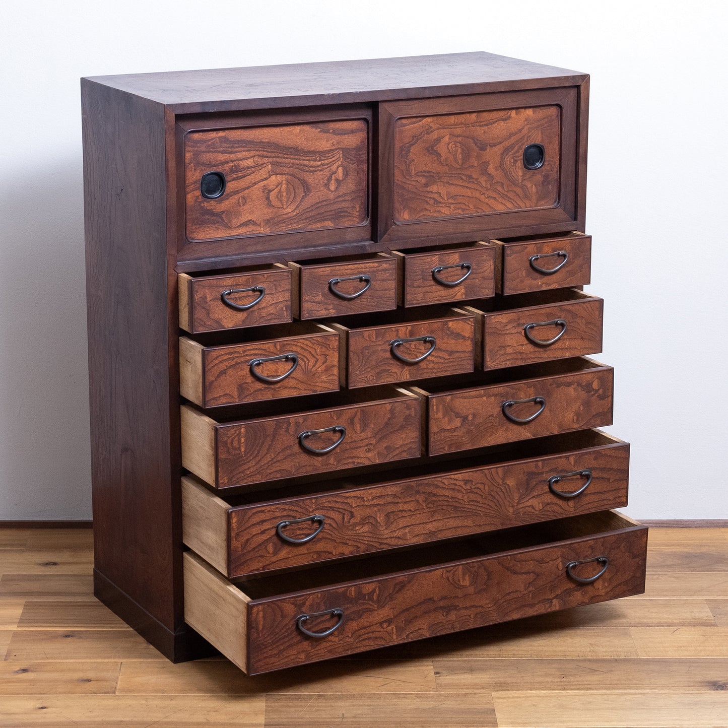 Japanese Antique Room Chest (Hikidashi Tansu) NIPPONDO
