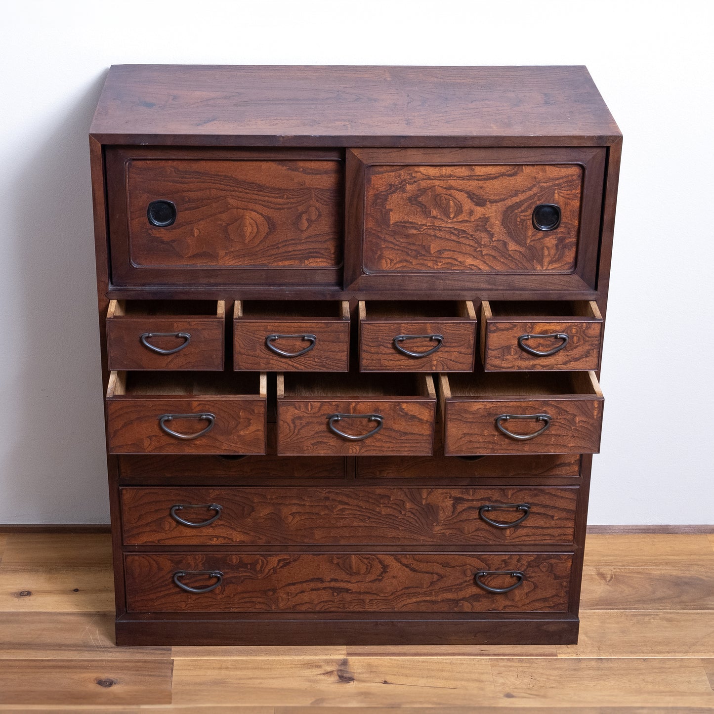 Japanese Antique Room Chest (Hikidashi Tansu) NIPPONDO