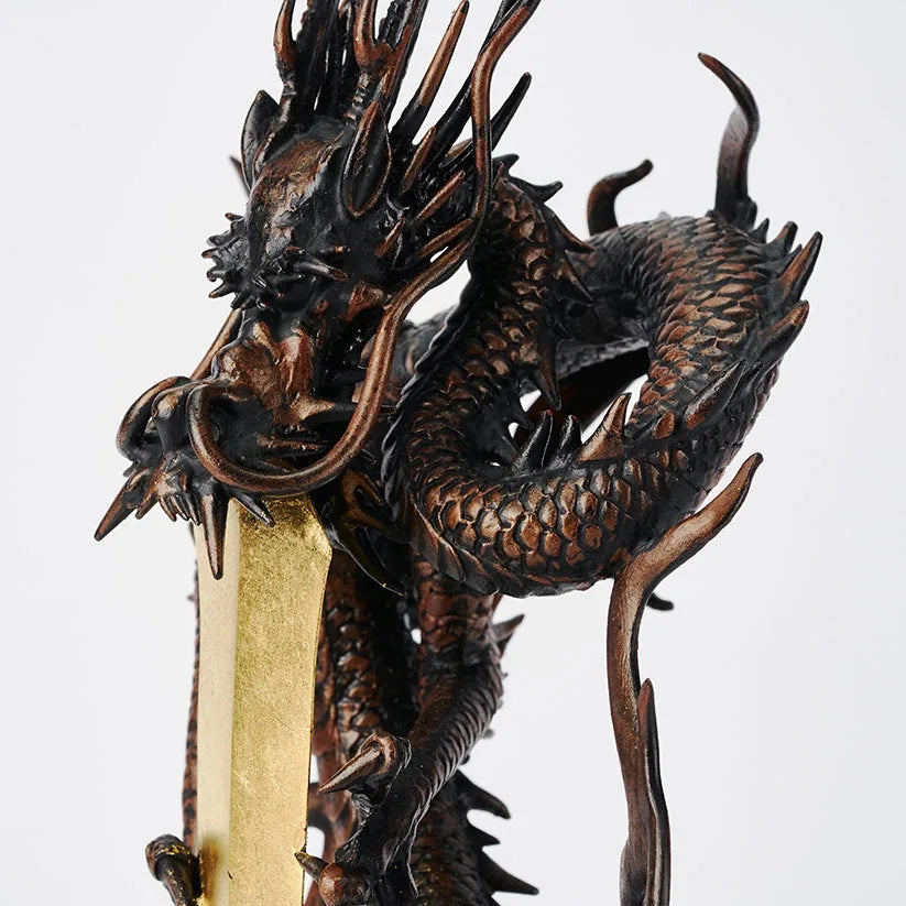 Dragon Ornament [KURIKARARYUOU~Black Dragon~] (Large size / Gold sword)  NIPPONDO