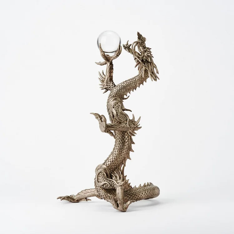 Dragon Ornament [KOURYU~Shining Dragon~] (White Bronze)  NIPPONDO