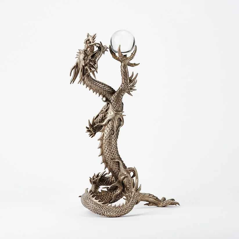 Dragon Ornament [KOURYU~Shining Dragon~] (White Bronze)  NIPPONDO