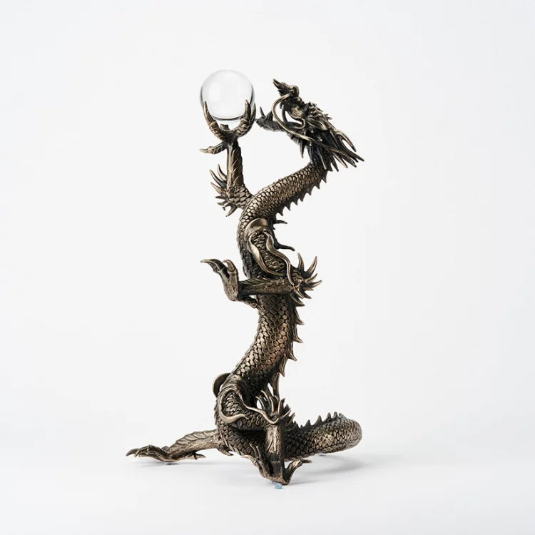 Dragon Ornament [KOURYU~Shining Dragon~] (Deep White Bronze)  NIPPONDO