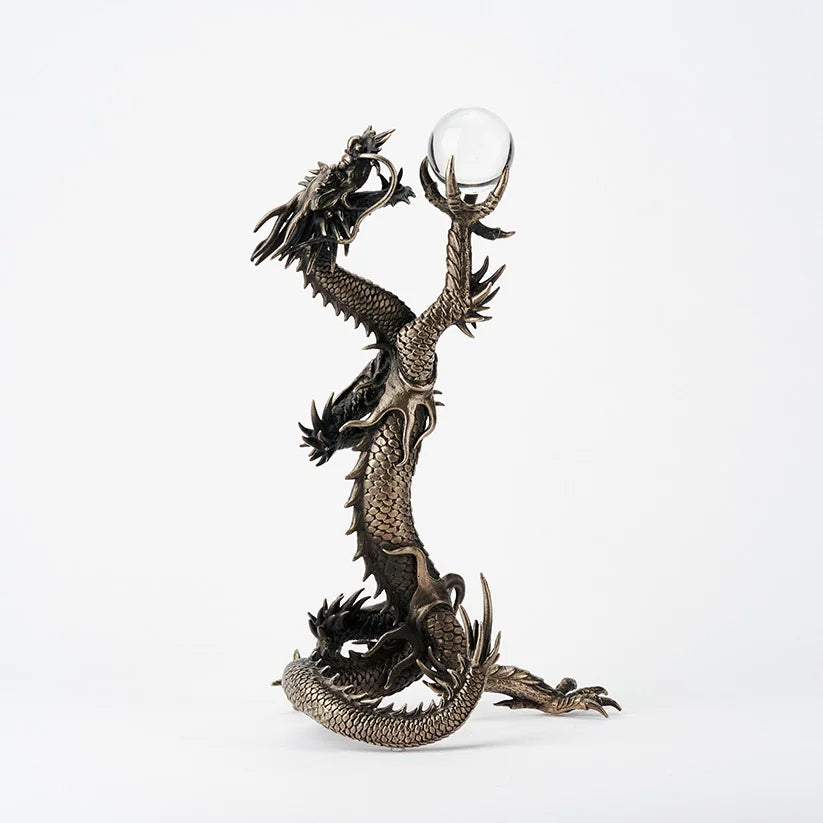 Dragon Ornament [KOURYU~Shining Dragon~] (Deep White Bronze)  NIPPONDO