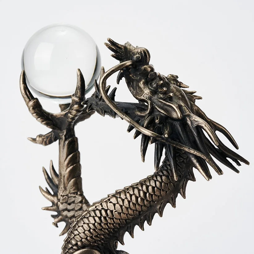 Dragon Ornament [KOURYU~Shining Dragon~] (Deep White Bronze)  NIPPONDO