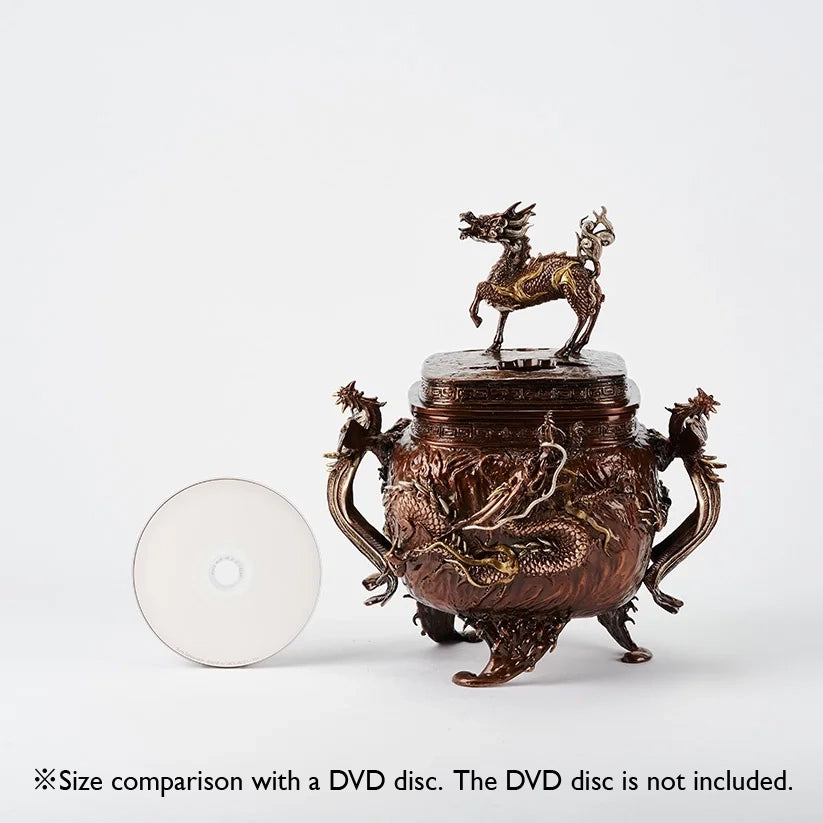 Incense Burner [Qilin , Dragon & PhoenixHandle] (Plating)  NIPPONDO