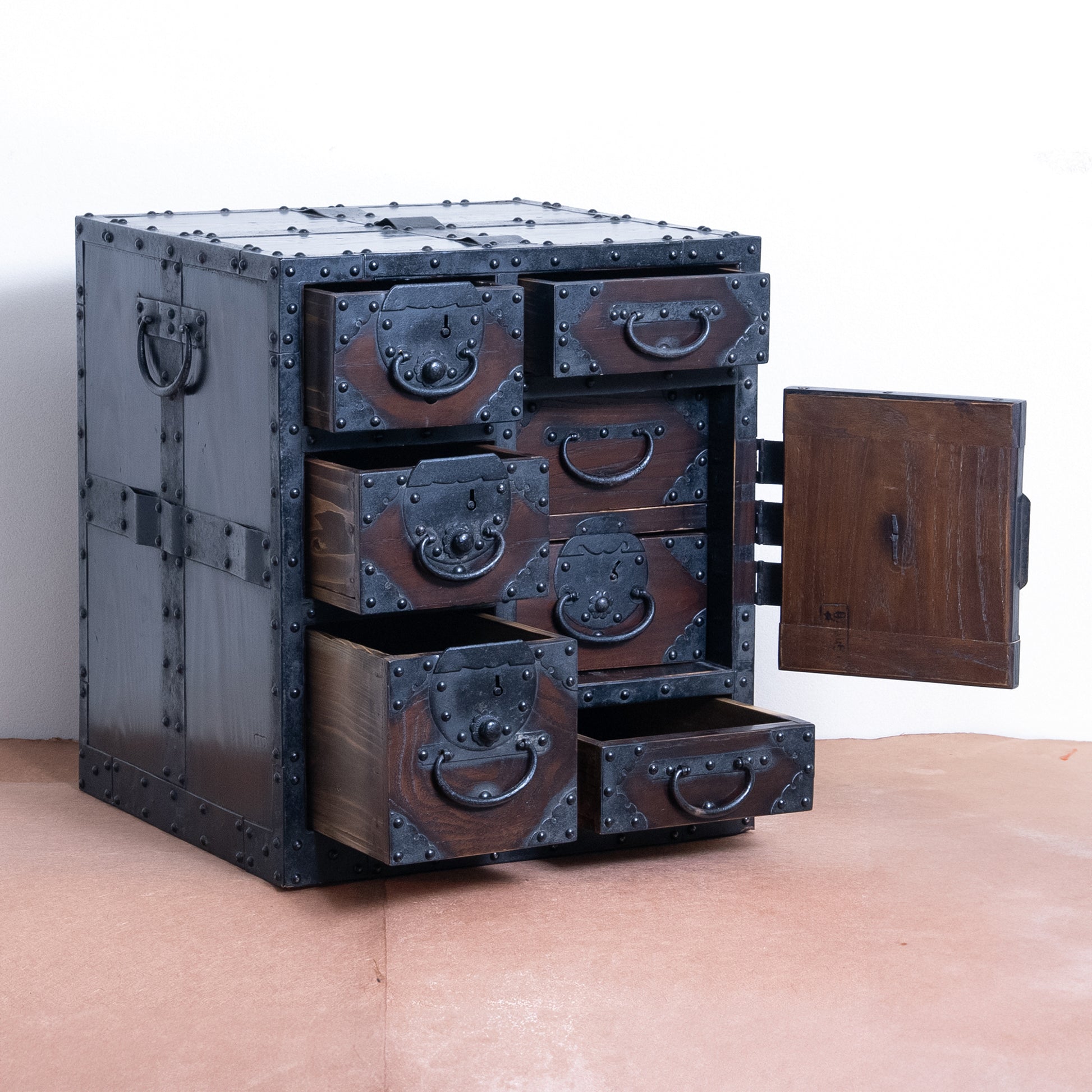 Japanese Antique Sea Captain's Chest (FunaDansu)  NIPPONDO