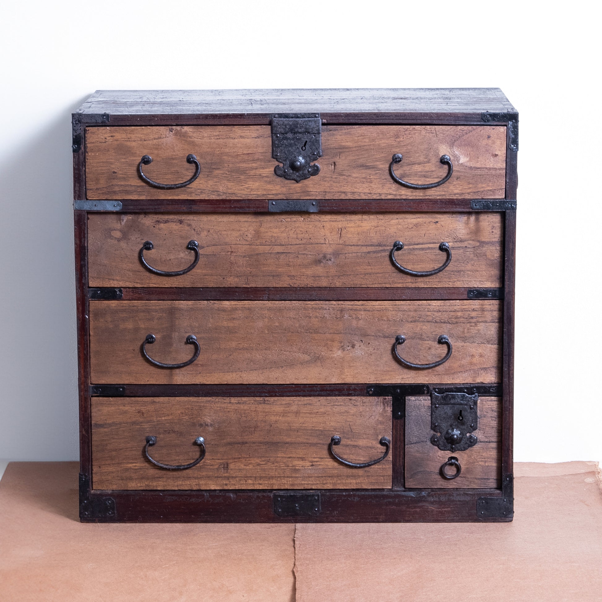 Japanese Antique Tansu Chest (Tansu)  NIPPONDO