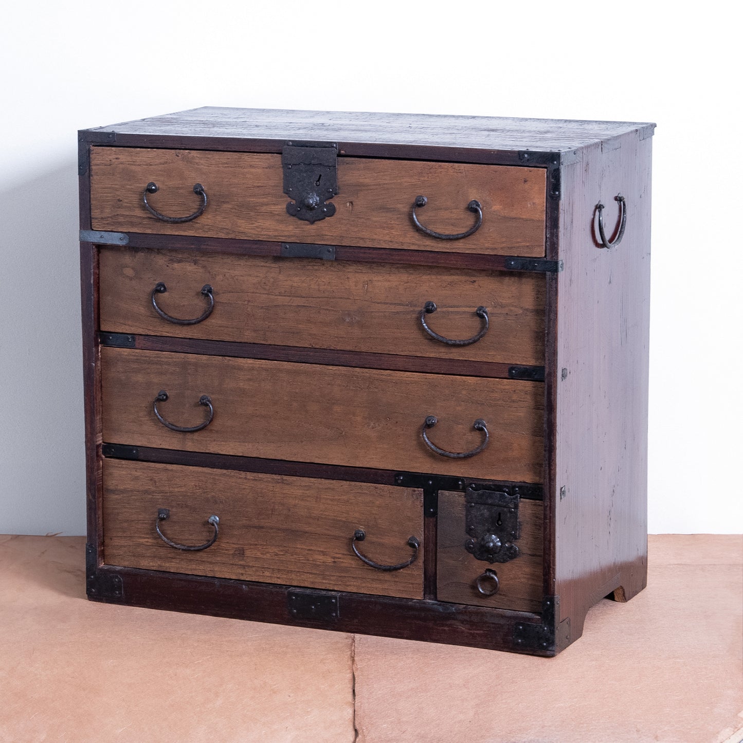 Japanese Antique Tansu Chest (Tansu)  NIPPONDO