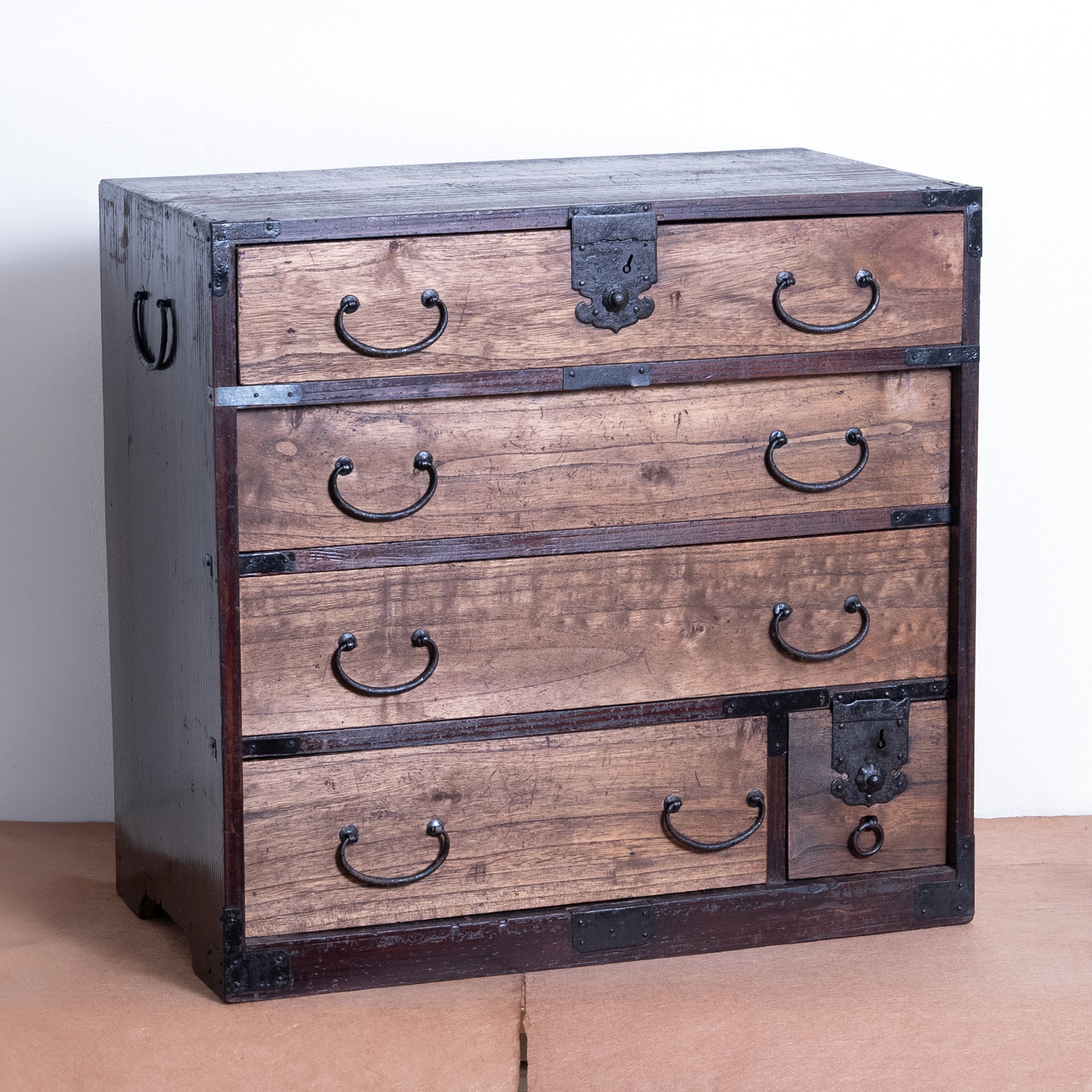 Japanese Antique Tansu Chest (Tansu)  NIPPONDO