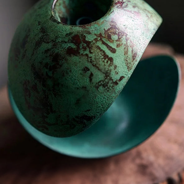 Flower vase [POLAR]（verdigris）  NIPPONDO